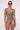 Front view of the Room 24 Marley one-piece swimsuit with a scoop neckline, statement chain straps and high-cut legs.