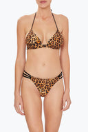 Front view of the Room 24 Cali bikini bottom with a ruched front and double side straps.