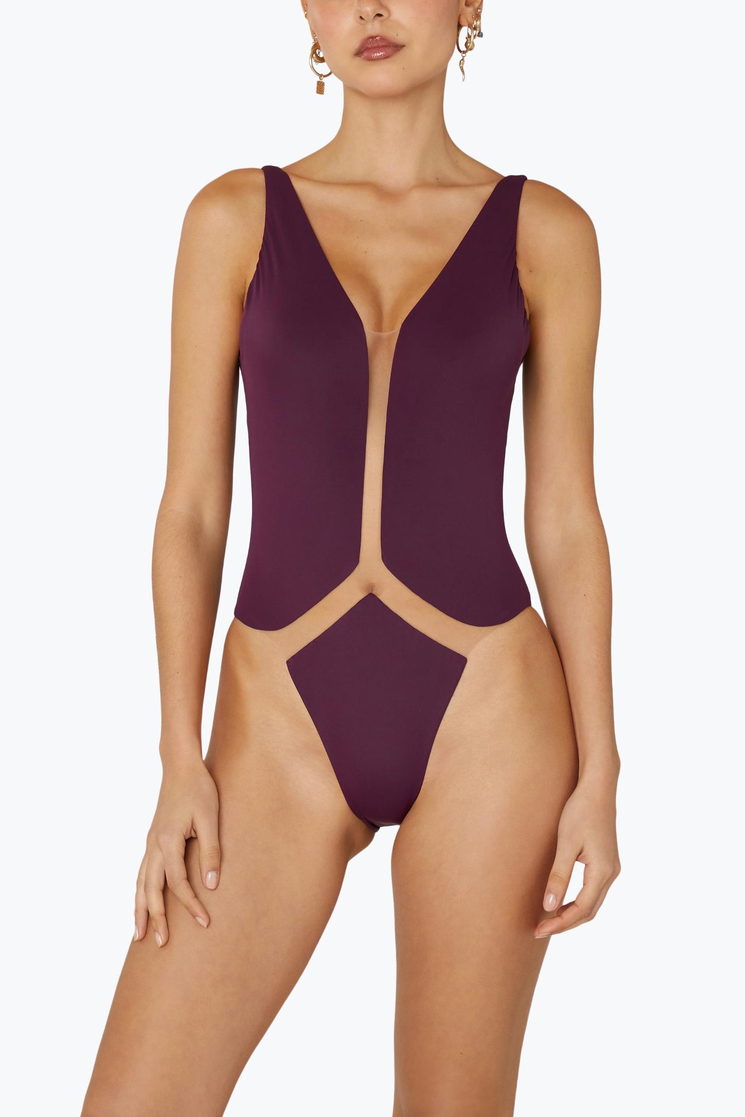 Layla One Piece Bordeaux