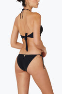 Back view of the Room 24 Maria bikini top showing its adjustable neck and back ties.