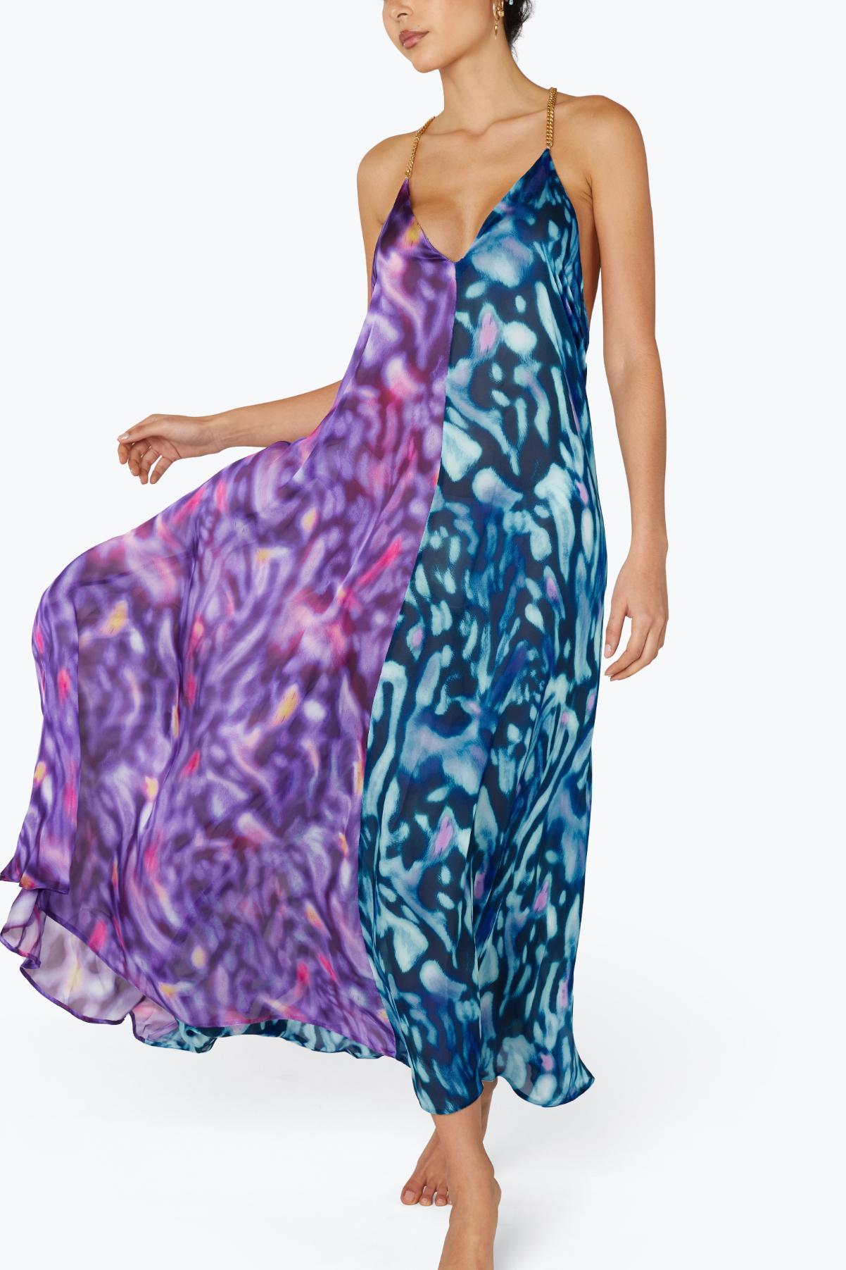 Nosa Dress Blue/Purple