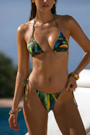 Front view of the Room 24 Veya reversible bikini bottom with adjustable side ties and high-cut legs.