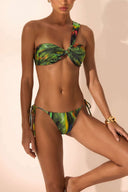 Front view of the Room 24 Veya reversible bikini bottom with adjustable side ties and high-cut legs.