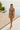 Front view of the Room 24 Marley one-piece swimsuit with a scoop neckline, statement chain straps and high-cut legs.