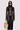 Front view of the Room 24 Renata black mesh maxi dress with a high neckline, long sleeves and crystal embellishments.