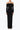 Woman wearing an off shoulder long black evening gown with long sleeves