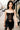Front view of the Room 24 Selma corset with sheer tulle, underwired cups, lace appliqué and centre-front lacing.