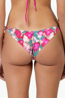 Back view of the Room 24 Liv bikini top showing its adjustable neck and back ties.
