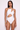 Front view of the Room 24 Alina one-piece swimsuit with an asymmetric neckline, gathered panel and sweeping waist cut-out.