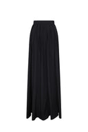 Close-up of the Room 24 Diane skirt showing its structured waistband and gathered pleat detailing.