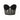 Black strapless mesh corset top with structured boning detail on white background