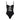 Close-up of the Room 24 Lumi black bodysuit showing the sequinned lace, structured cups and sheer corset detailing.