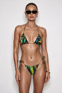 Front view of the Room 24 Veya reversible bikini bottom with adjustable side ties and high-cut legs.