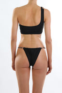 Back view of the Room 24 Thea bikini top showing its one-shoulder construction and supportive band.