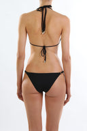 Back view of the Room 24 Sandy bikini top showing its adjustable neck and back ties.