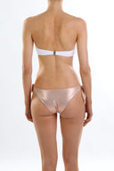 Back view of the Room 24 Izy bikini top showing its strapless construction and supportive band.