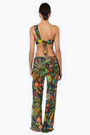 Back view of the Room 24 Ayla trousers showing their sheer finish and fluid full-length silhouette.
