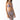 Woman in lavender metallic bikini with sheer mesh cut-out dress, sunglasses, white background