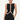  Front view of the Room 24 Romina Bodysuit featuring a wide neckline, sleeveless design, sculptural sheer mesh panels and a high-cut leg.