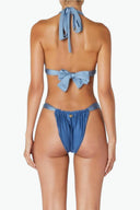 Back view of the Room 24 Carrie bikini bottom showing its gathered construction and minimal coverage.