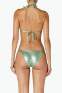 Back view of the Room 24 Stacey bikini top showing its adjustable neck and back ties.