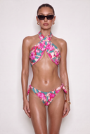 Front view of the Room 24 Stella reversible bikini bottom with knotted side details and high-cut legs.