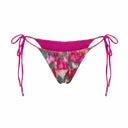 Close-up of the Room 24 Liv bikini top showing its gathered construction and slim adjustable straps.