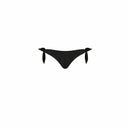 Close-up of the Room 24 Bella bikini bottom showing its knotted side detail and smooth stretch fabric.