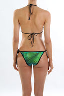 Back view of the Room 24 Lea reversible bikini bottom showing its minimal coverage and alternate side.